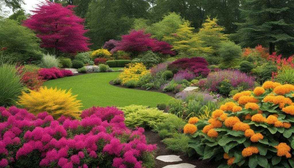 Colorful native plants